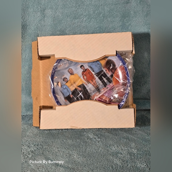 Vintage Star Trek Collector Plate Beam Us Down Scotty Limited Edition - Picture 2 of 5